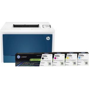 HP Color LaserJet Pro MFP 4202dw + 1 set extra XL toners