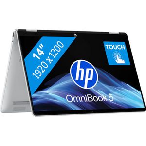 HP - OmniBook 5 Flip - Laptop - 14 inch - Intel Core 7 - 8 GB werkgeheugen