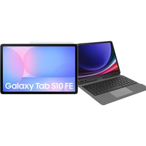 Samsung Galaxy Tab S10 FE - Tablet - 10,9 inch - 256GB - Wifi - Lichtblauw + Toetsenbord Hoes QWERTY