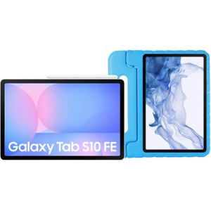 Samsung Galaxy Tab S10 FE 10,9 inch 128GB Wifi Lichtblauw + Just in Case Kids Cover Blauw