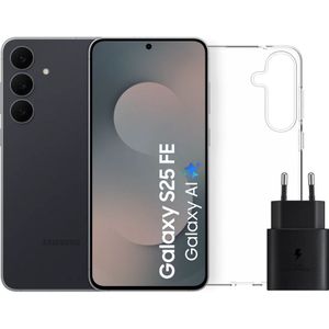 Samsung Galaxy S25 FE 256GB Zwart 5G + Accessoirepakket