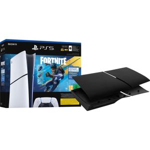 PlayStation 5 Slim Digital Edition Fortnite bundel + Covers Zwart