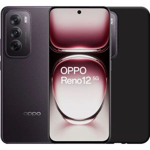 OPPO Reno12 256GB Zwart 5G + Just in Case Back Cover Zwart