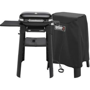 Weber Lumin Compact Black met Onderstel + Weber Hoes voor Lumin met Onderstel