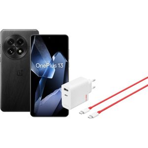 OnePlus 13 256GB Zwart 5G + OnePlus SuperVOOC Oplader 120W met 2 Poorten