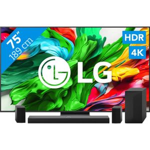 LG 75" QNED86 EVO 4K (2025) + LG DS70TR
