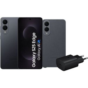 Samsung Galaxy S25 Edge 256GB Zwart 5G + Accessoirepakket