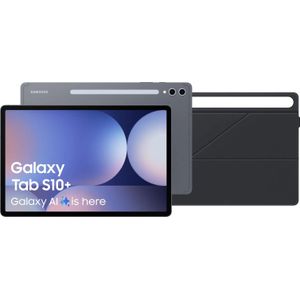 Samsung Galaxy Tab S10 Plus 12,4 inch 256GB Wifi en 5G Grijs + Samsung Book Case Zwart