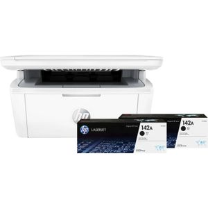 HP LaserJet M140w MFP + 2 extra zwarte toners
