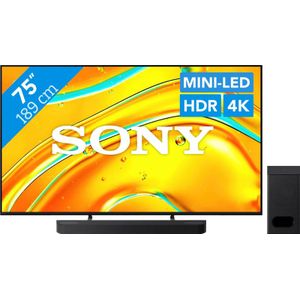 Sony Bravia 5 75" XR Mini-led (2025) + Sony Bravia Theatre Bar 6 Zwart