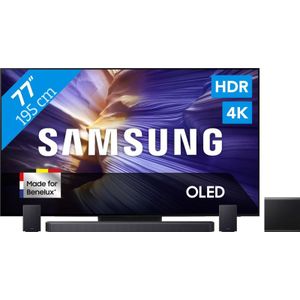 Samsung 77" OLED S90F (2025) + Samsung HW-Q930F Zwart