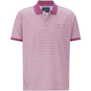 Poloshirt ORDOR fuchsia patroon