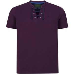 Charles Colby Regular Fit Polo EARL PHILLINS Plus Size Paars