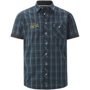 Overhemd met korte mouwen EMYLS petrol geruit