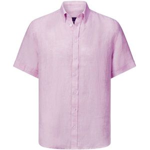 Babista - MARINUNO - Overhemd - Roze - Korte Mouwen - 100% Linnen