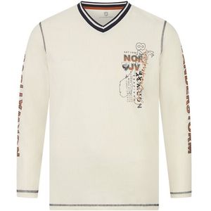 Jan Vanderstorm - RAGNHILD - Shirt - Wolwit - Lange Mouwen