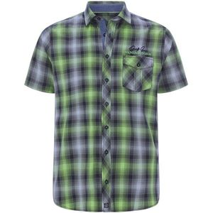 Overhemd met korte mouwen HILSING groen geruit