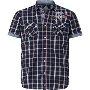 Jan Vanderstorm - BERTY - Overhemd - Donkerblauw - Korte Mouwen