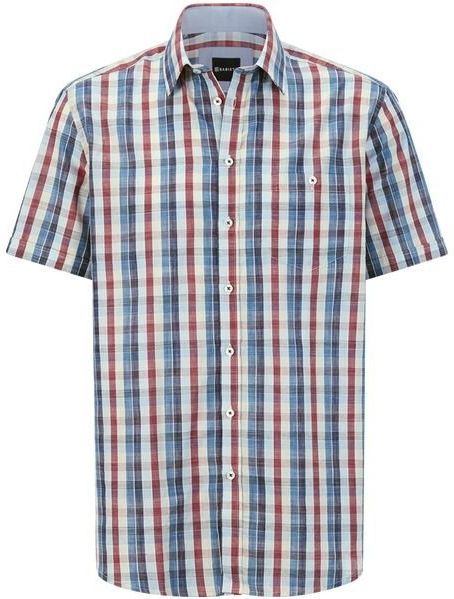 Overhemd - Blauw - NAVOR - Korte Mouwen