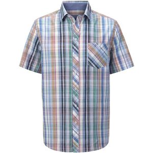 BELLAVELLI - Overhemd - Multicolor - Korte Mouwen - Kentkraag