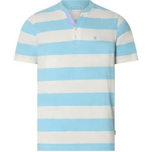 T-shirt MALDOR turquoise gestreept