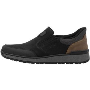 RIEKER - Lage Schoenen - Zwart - Instapper - Comfortabel