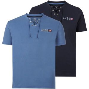 Jan Vanderstorm - MAYKO - T-shirt - Donkerblauw - Set van 2