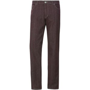 Jan Vanderstorm - HALGAARD - Jeans - Donkerrood - Lage Taille