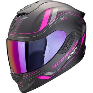 Scorpion Exo-1400 Evo II Carbon Air Mirage Matt Black-Pink