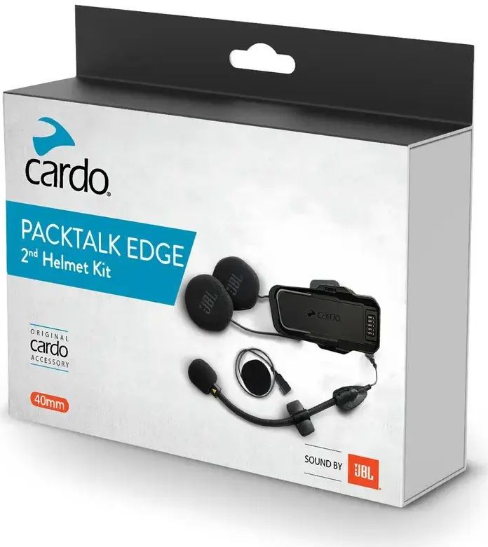 Cardo - Packtalk Edge Intercom Audiokit - 40 mm Luidsprekers - Verwisselbare Microfoons
