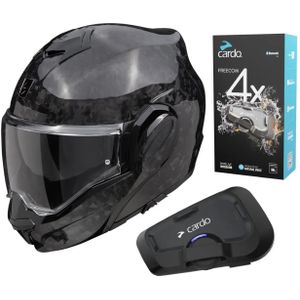Scorpion Exo-Tech Evo Forged Carbon + Cardo Freecom 4x