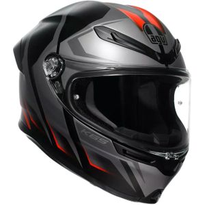 AGV K6 S Karve Matt Black Grey Red