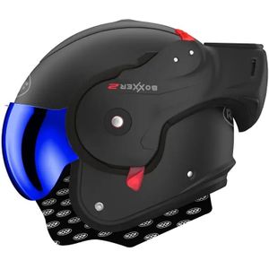 Roof - RO9 Boxxer 2 - Motorhelm - Matt Black Shadow Blue