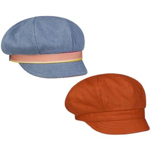 Denim Omkeerbare Newsboy Pet by bedacht Newsboy caps