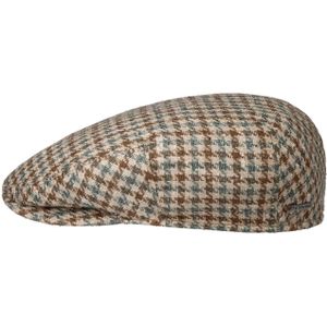 Kent Tricolour Houndstooth Pet by Stetson Flat caps