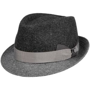 Classic Twotone Trilby Wollen Hoed by Lierys Trilby hoeden