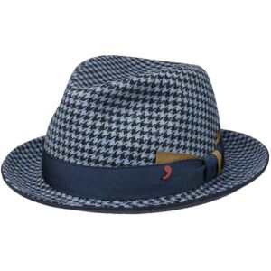 Houndstooth Player Wollen Hoed by Alfonso D��’Este Stoffen hoeden