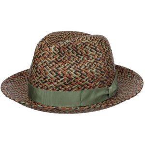 Federico Patterned Panamahoed by Borsalino Bogart hoeden