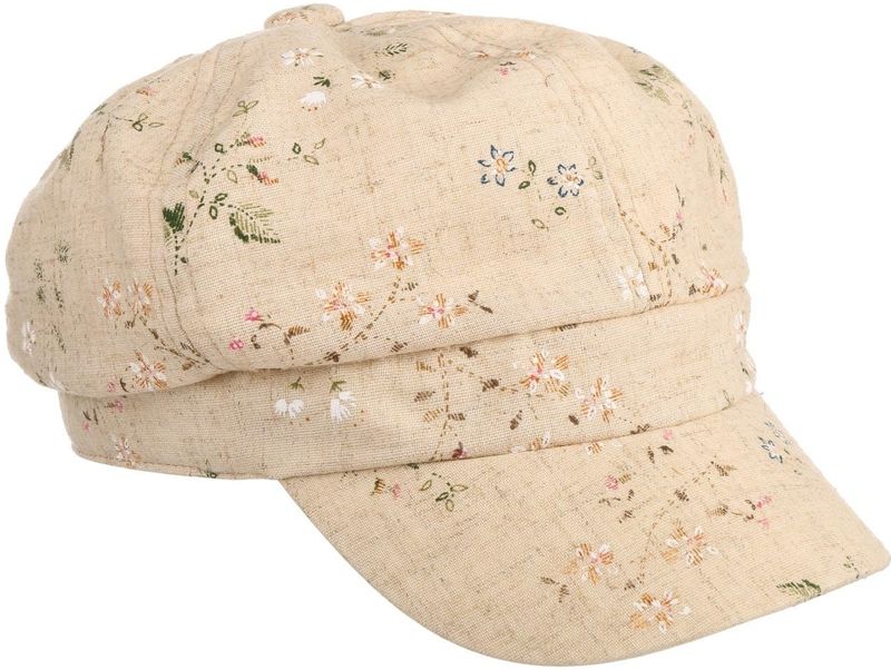 Flowers Linnen Newsboy Pet by Lipodo Newsboy caps