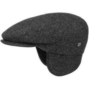 Teflon Flat Cap met Earflaps by Lierys Flat caps