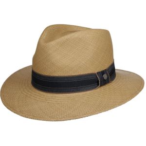 Denim Band Traveller Panamahoed by Lierys Traveller hoeden