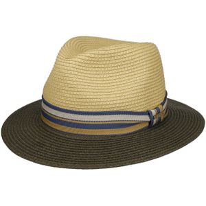 Stetson Delave Katoenen Hoed Dames/Heren - zomer vissershoed vakantie hoeden voor Lente/Zomer - L (58-59 cm) beige