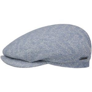 Herringbone Cotton Mix Pet by Stetson Flat caps