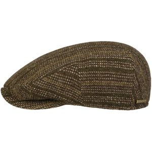 Kent Herringbone Stripe Pet by Stetson Flat caps