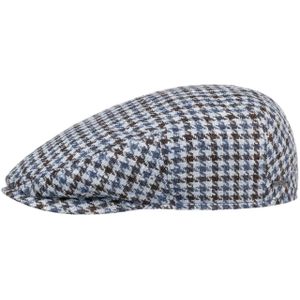 Kent Tricolour Houndstooth Pet by Stetson Flat caps