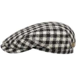 Harris Tweed Twotone Check Pet by Stetson Flat caps