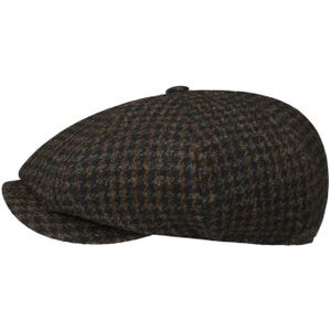 Harris Tweed Houndstooth Pet by Stetson Flat caps