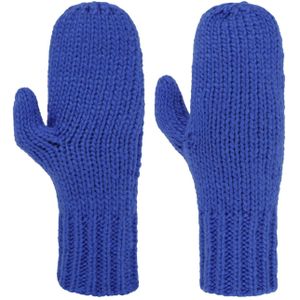Becellen Wanten voor peuters, warme dikke gebreide babyhandschoenen met sleutelband, schattige sneeuwvlokken, winterhandschoenen voor 0-3 jaar, jongens en meisjes, Donkerblauw