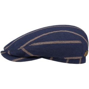 Contrast Stripes Wool Pet by Stetson Flat caps