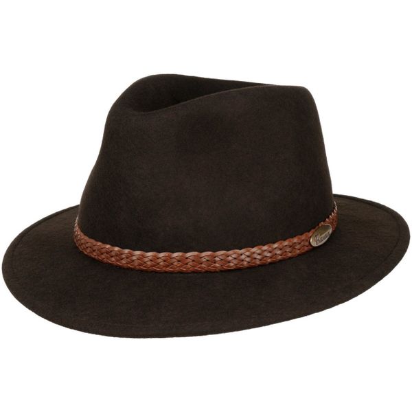Accessoires Hoeden Vilten hoeden Hut Weber Vilten hoed khaki casual uitstraling 